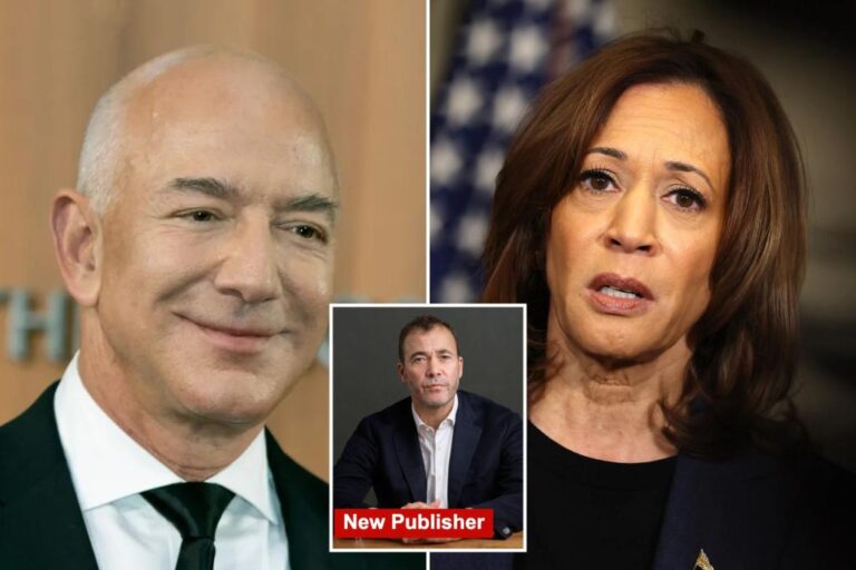 Jeff Bezos Reportedly Killed Washington Post's Kamala Harris Endorsement: 'That's Cowardly'

