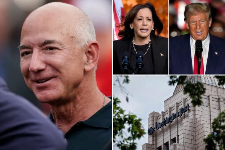Washington Post staff suspects owner Jeff Bezos has Kamala Harris' support: report

