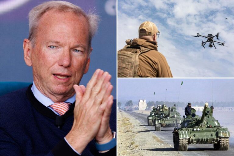 The former CEO of Google says the US military should ditch tanks in favor of these weapons

